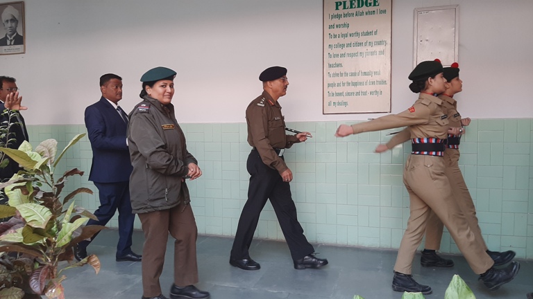 Visit of Commanding Officer, 19 UP Girls Battalion, to Unity College